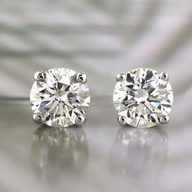 VOAINO Custom Design Diy 9K 14K 18K White Vvs Cvd Lab-grown Lab Grown Diamonds Studs Earring 3ct