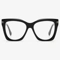 Luxury Men's Acetate Optical Glasses with Big Square Frame Color Mixing Metal and Decoration for Premium Style