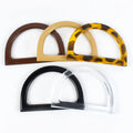 Meetee B-H070 12cm Colorful DIY Bag Handbag Accessories Plastic D-shaped Bag Carrier Replacement Handle
