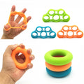 Six Piece Silicone Stretcher Finger Expander Exercise Gripping Ring Training Wrist & Hand Grip Strengthener Set