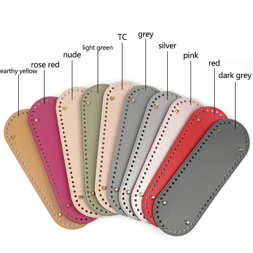 30*10cm Oval Round Bottom for Knitted Bag Leather Accessories Handmade Bottom High Quality Diy Crochet Bag Bottom Base