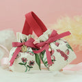 Square Holiday Candy Pouch Practical Drawstring Bag Christmas Treat Reusable