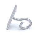 MT-1702 FTTH Accessories Steel C-Clamp Spiral Hook with Galvanized House Bracket Available in Inch Metric Measurement System