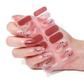 New Hot Sell Non-Toxic Spring New Floral Gloss Nail Strips Wholesale Nail Polish DIY Nail Atr Stickers