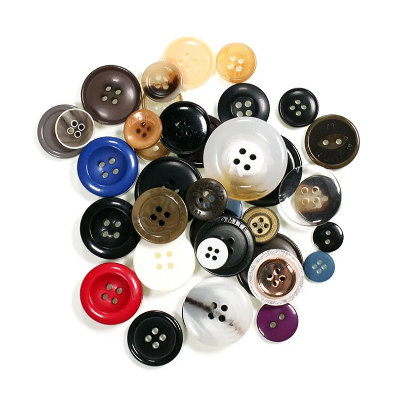 Trendy 2025 Custom Size Color Plastic Button Resin Button for Women Dresses Summer Tops Beachwear Fashion Accessories