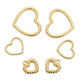 Wholesale Stainless Steel Gold Steel Heart Love Pendant Necklace Bracelet Diy Jewelry Making Accessories