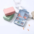 Portable Daily Pill Case Travel Pill Organizer Moisture-Proof Feature Pocket Purse Medicine Vitamin Holder Storage Boxes Bins