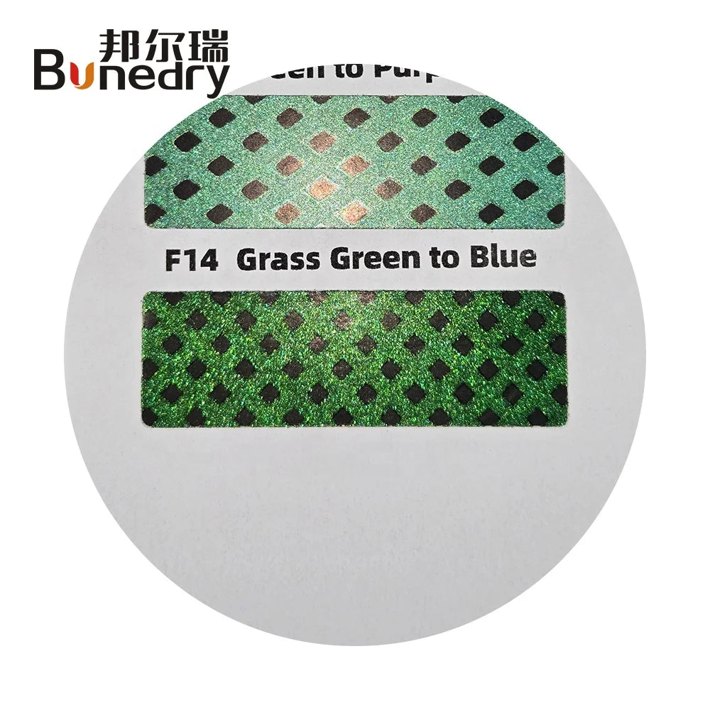 F14 Optical Variable UV Solvent Eco Solvent Ink Customizable 100ml Screen Printing Ink Available in Grass Green to Blue