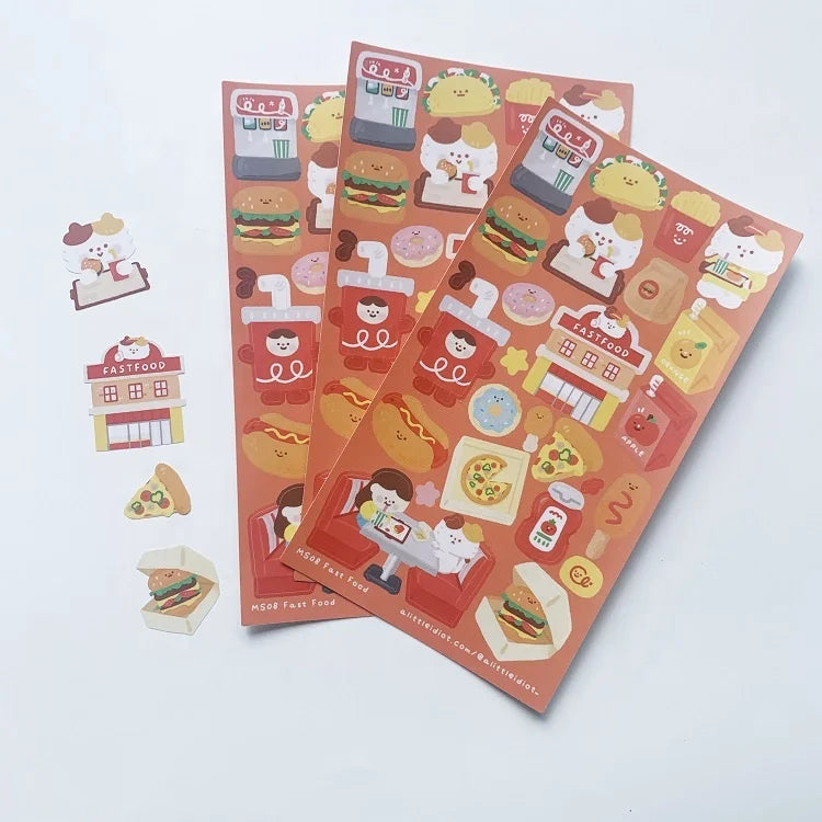 Custom Vinyl Kawaii Kiss Cut Pvc Korean Deco Thick Stickers Sheet