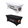 Custom Logo Elastic Tablecloth with Full Color Printing for Events Banquets & Advertising Message Table Cloth
