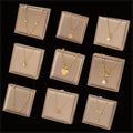 Waterproof Wholesale Fashion Jewelry Women's Accessories 18K Gold Plated Heart Bow Tie Pearl Charm Stainless Steel Necklaces