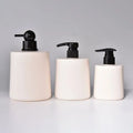 Custom 150ml/200ml PET Plastic Flat Shoulder Shampoo Foam Pump Bottle Black Lotion Pump Liquid Cosmetic Packaging Logo Available