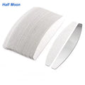 Replacement Nail Files 80/100/180/240 Grit Half Moon Grey Sandpaper Pads With Metal Handle Removable Durable Files