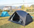 Ultralight 20D Silicone Nylon Camping Tent CXZ-435B Black Outdoor Tent for 2 People Includes Tent Footprint