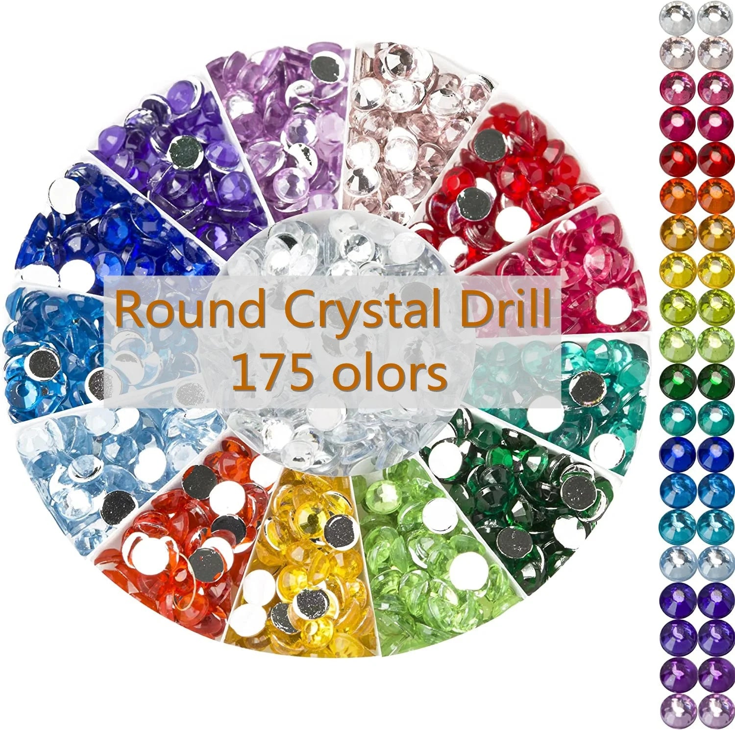 R-05 2.8mm Round Crystal Resinstone Mosaic Beads Shiny Sparkling Diamond Art Painting Crystal Drill