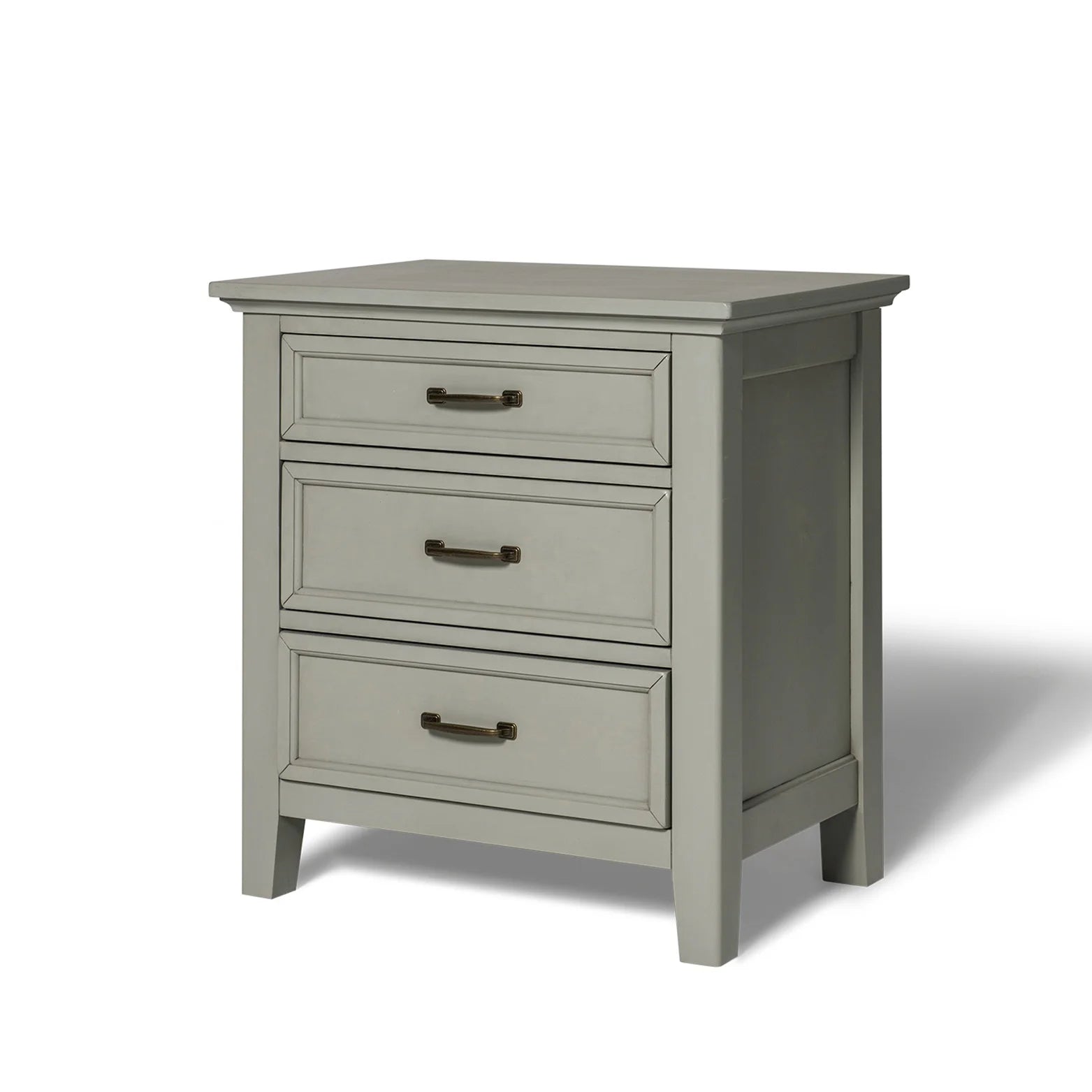 Rustic Solid Wooden Cabinet Bedside Night Stand and Chest of Drawer Storage for Bedroom or Living Room