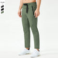 Hot Selling Quick Drying Men Pants With Nylon Belt Side Pocket Bonded Hems Outdoor Running Mountaineering Pants