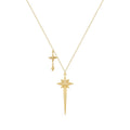 Original Design 18K Gold Plated Brass Jewelry New in Irregular Octagon Pendant for Women Party Necklace P223361