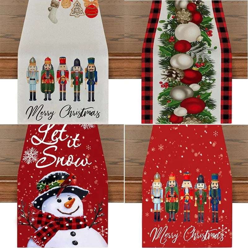 Wholesale  Christmas Table Runner 72 Inches Long Seasonal Winter Christmas Xmas Holiday Table Decoration