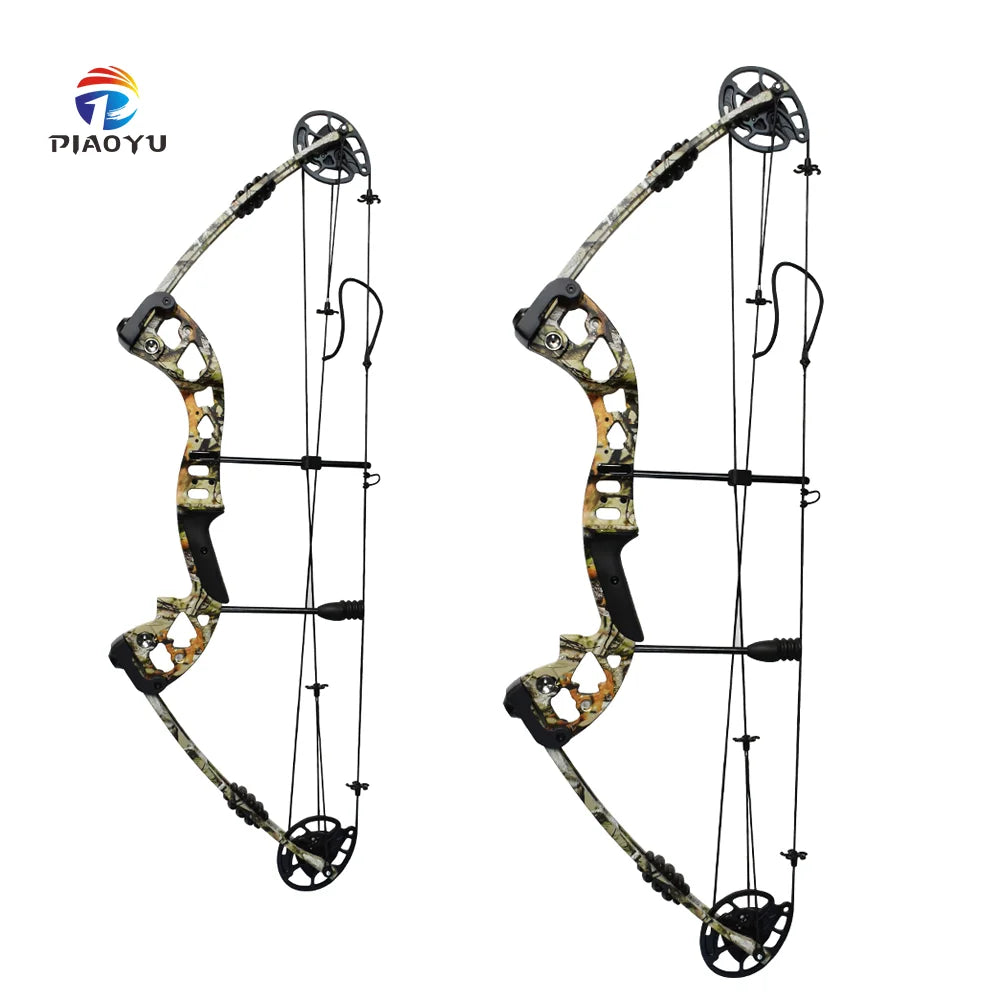PIAO YU Camouflage Shooting Hunting Bow Powerful Adult Compound Bow Outdoor Professional Competition Adjustable Bow MegaBDM