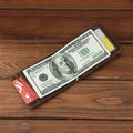 Custom Trendy Front Pocket Crazy Horse Genuine Leather Minimalist RFID Blocking Slim Wallet Money Clip
