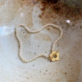 Dedicate Flower Shape Toggle Bracelet 925 Sterling Silver 18k Gold Plated Fresh Water Pearl Bracelet