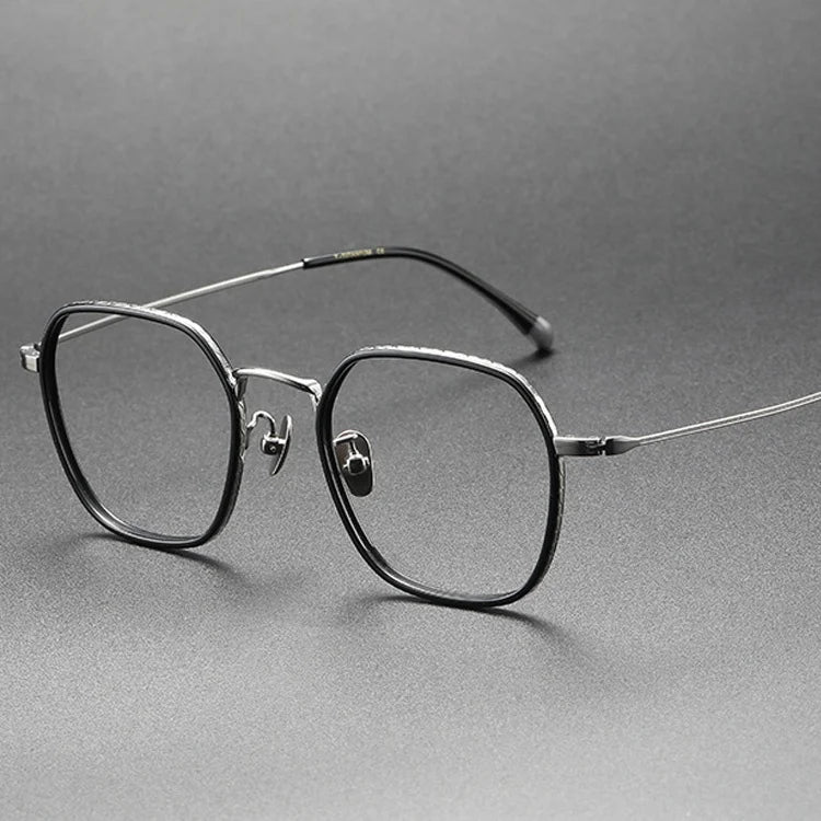 Beta Titanium Retro Classic Eyeglasses Frames Latest Optical Spectacles for Teen Girls Solid Pattern Branded Overstock Eyewear