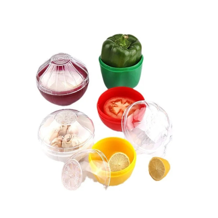 Plastic Vegetable Crisper Storage Box Refrigerator Organizer Onion Garlic Lemon Keeper OEM Wholesale