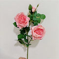 New Design Hot Sale Handmade Artificial Real Touch Rose Silk Flower Plastic 70cm Home Wedding Christmas New Year Decoration