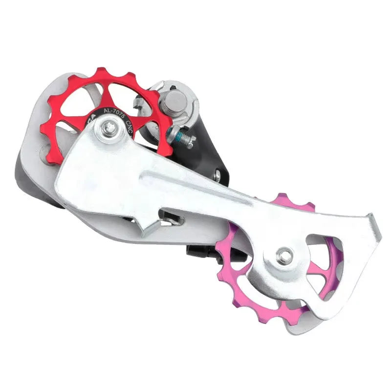 RIDERACE Road Bike 11T 13T Aluminum Jockey Wheel Rear Derailleur Pulley Metal Bearing Guide Pulley Bearing Bicycle Accessories