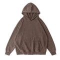 INCOOL Custom Logo 450 Gsm Vintage Washed Men's Hoodie Polyester/Cotton Blank Regular Fit Embroidered Hoody Quick Dry Breathable