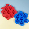 3D Christmas DIY Silicone Cake Mold 7 Holes Baking Tool Cookie Molds Snowflake Design -30C to 230C Non-Slip