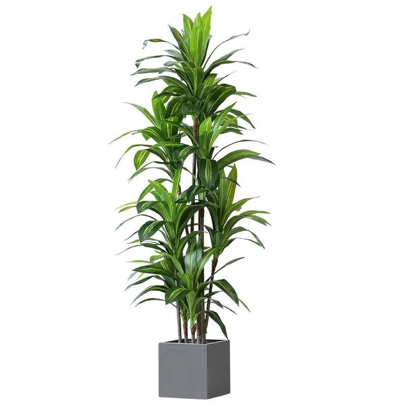 Large 130cm Green Yucca Tree Indoor Decor Real Touch Faux Plastic 51pcs Hotel Office Color Wire Packing Home Plant Decoration