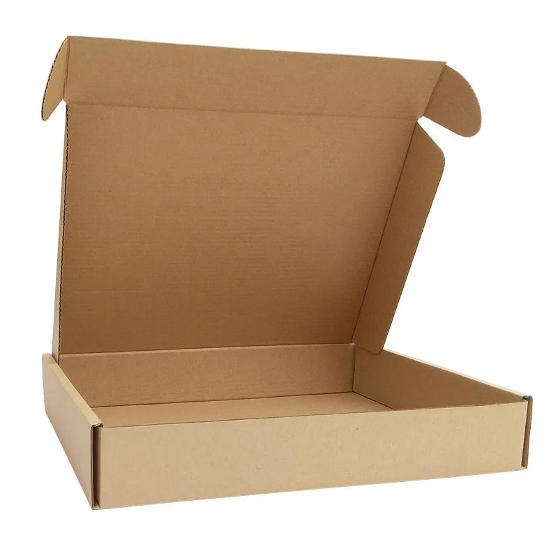 Custom Logo Printed Eco-friendly Corrugated Mailer Box Small Business Red Zipper Tear Strip Easy Open Shipping Packaging