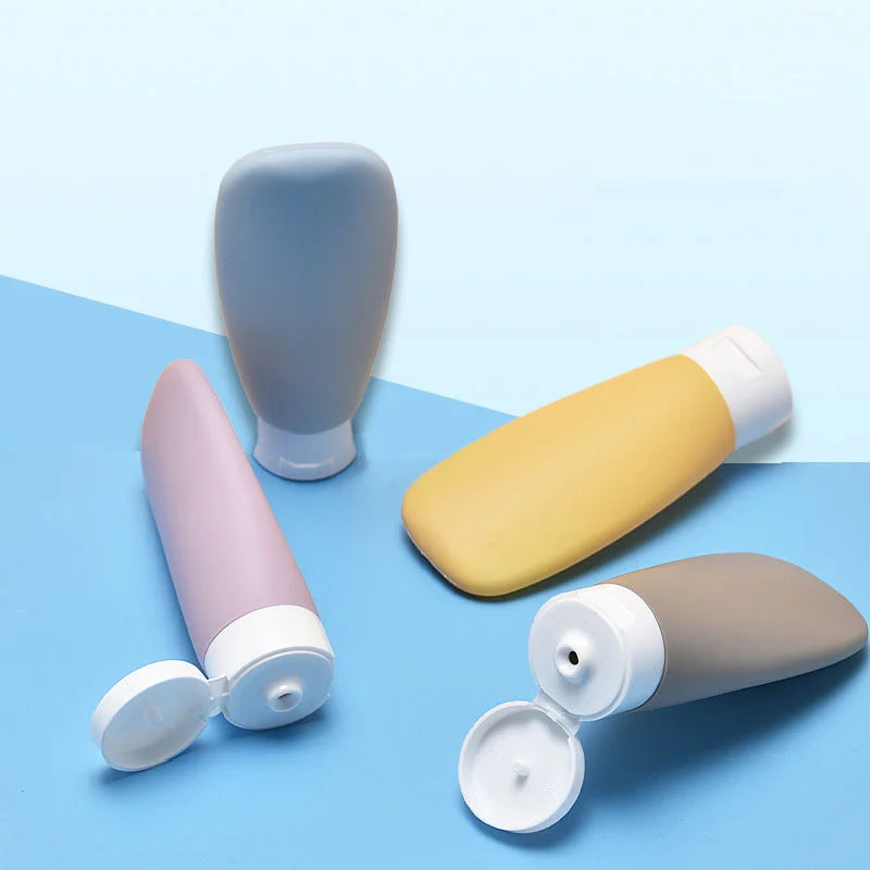 75ml Cosmetic Lotion Refillable Tube Squeeze Flip-top Shampoo & Body Wash Bottles Travel Empty Sub-Bottling