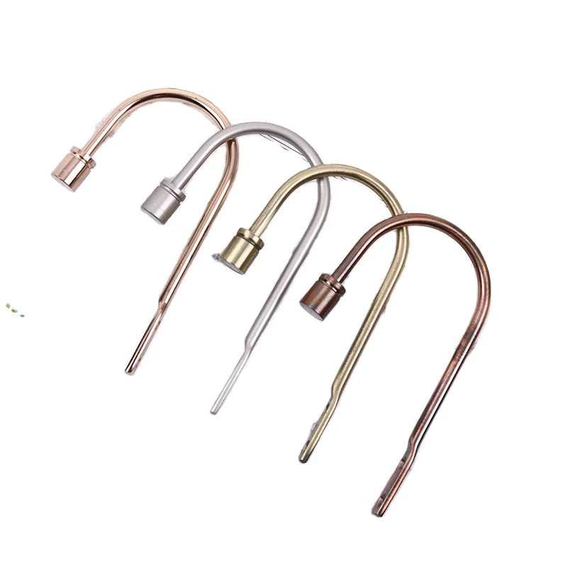 U-Shaped Alloy Curtain Wall Hooks Metal Straps Clips Curtain Wall Hooks Accessory for Curtain Tiebacks