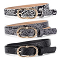 Luxury Disegner Custom Personalized PU Leather Dress Belt for Women Girls Thin Woven Belt with Alloy for Buckle Cow Hide