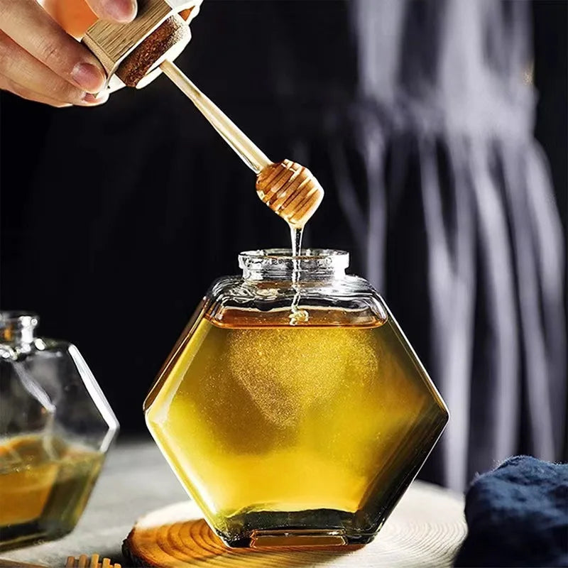 Factory Customized Honey Glass Jar Glass Jam Jar for Honey Dispenser Bottle