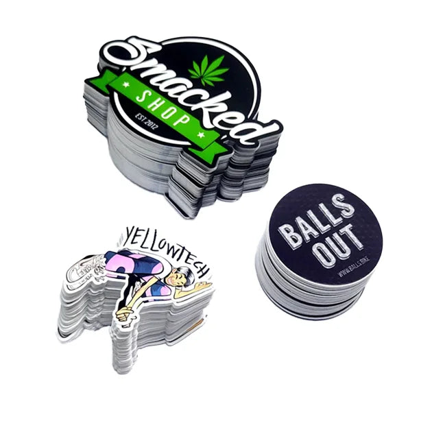 Custom Waterproof PVC Vinyl Stickers Aesthetically Designed Die-Cut Graphic Adhesive Oil-Proof Daily Necessities Stickers