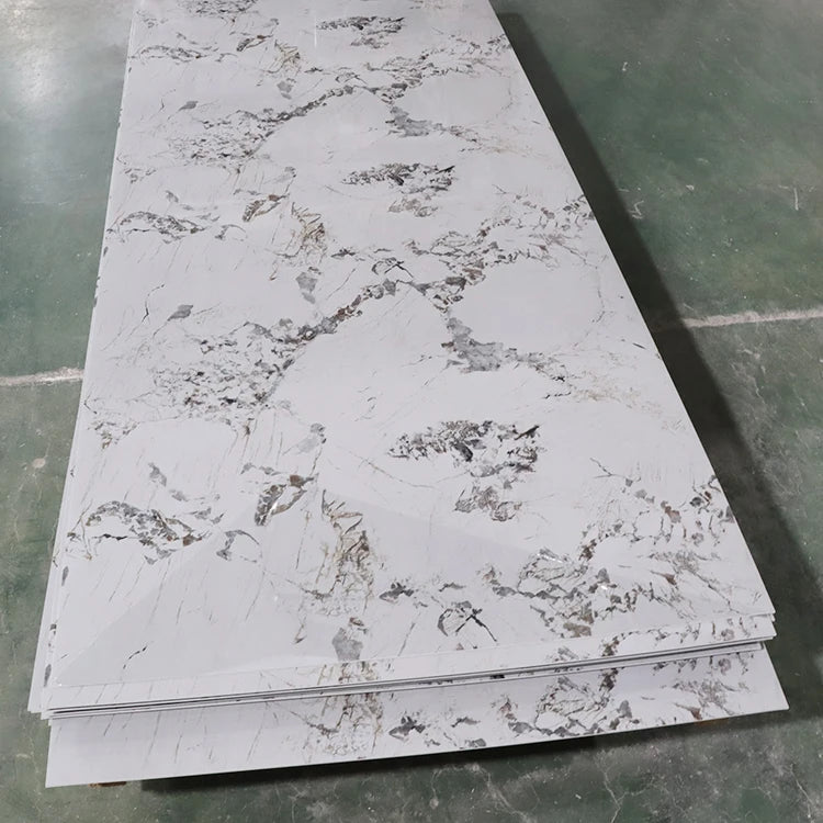 Marble Substitutes Pvc Marble Sheet Black Gold Wall Sheet Grey Pvc Marble Sheets for Drywalls Adhesive Pvc