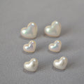 Elegant Women Earrings 925 Sterling Silver Charm Aurora Heart Pearls Stud Earrings