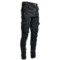 Fitspi Wholesale Denim Jeans Men's Side Pocket Skinny Pants Dropshipping Trousers for  Wish Ebay Shopify