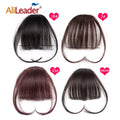 AliLeader Handmade Real Hair Air Bangs 100% Human Hair Front Fringe Clip in Hair Extension