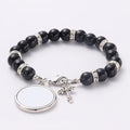 Beads Cross Catholic Rosary Bracelets Rosary Religious Bracelets Factory Direct Sale Sublimation Rosary Bracelets