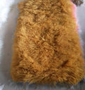 Large Curly Mongolian Lamb Skin Sheepskin with Long Hair Grade a Quality Environmental Protection Durable Carpet Padding