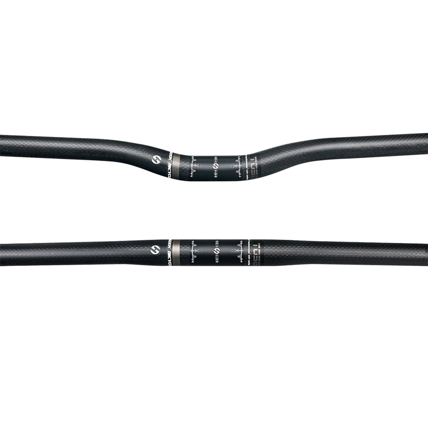 TOSEEK Mtb Handlebar Customized Carbon Fibre 3K High Strength MTB Handlebar 25.4Mm Riser Aero 601-700mm Width