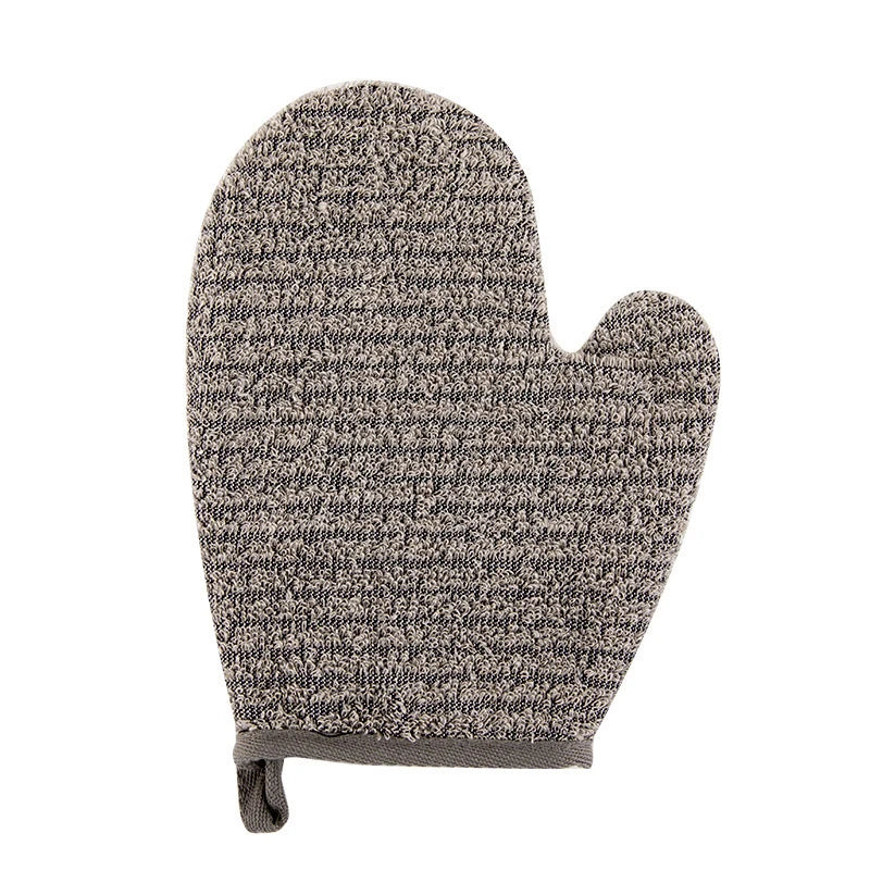 Biodegradable Natural Bath Mitts Hemp Cotton Body Scrub Mitt Exfoliating Bath Gloves Exfoliating for Shower