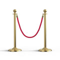 Red Carpet VIP Crowd Control Queue Pole Barrier Gold and Silver Post Stanchion