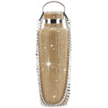 Multiple Capacity Design SS Double Wall Insulated Vacuum Glitter Water Bottle Perfume BOttle Diamond Crystal Water Bottle