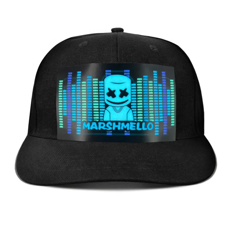 Outdoor Sport Bar Night Party Display Light up Cap Led Christmas Hat